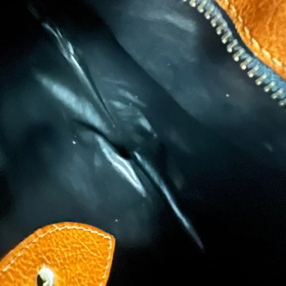 Vintage Brown Leather Shoulder Bag - Picture 5 of 5